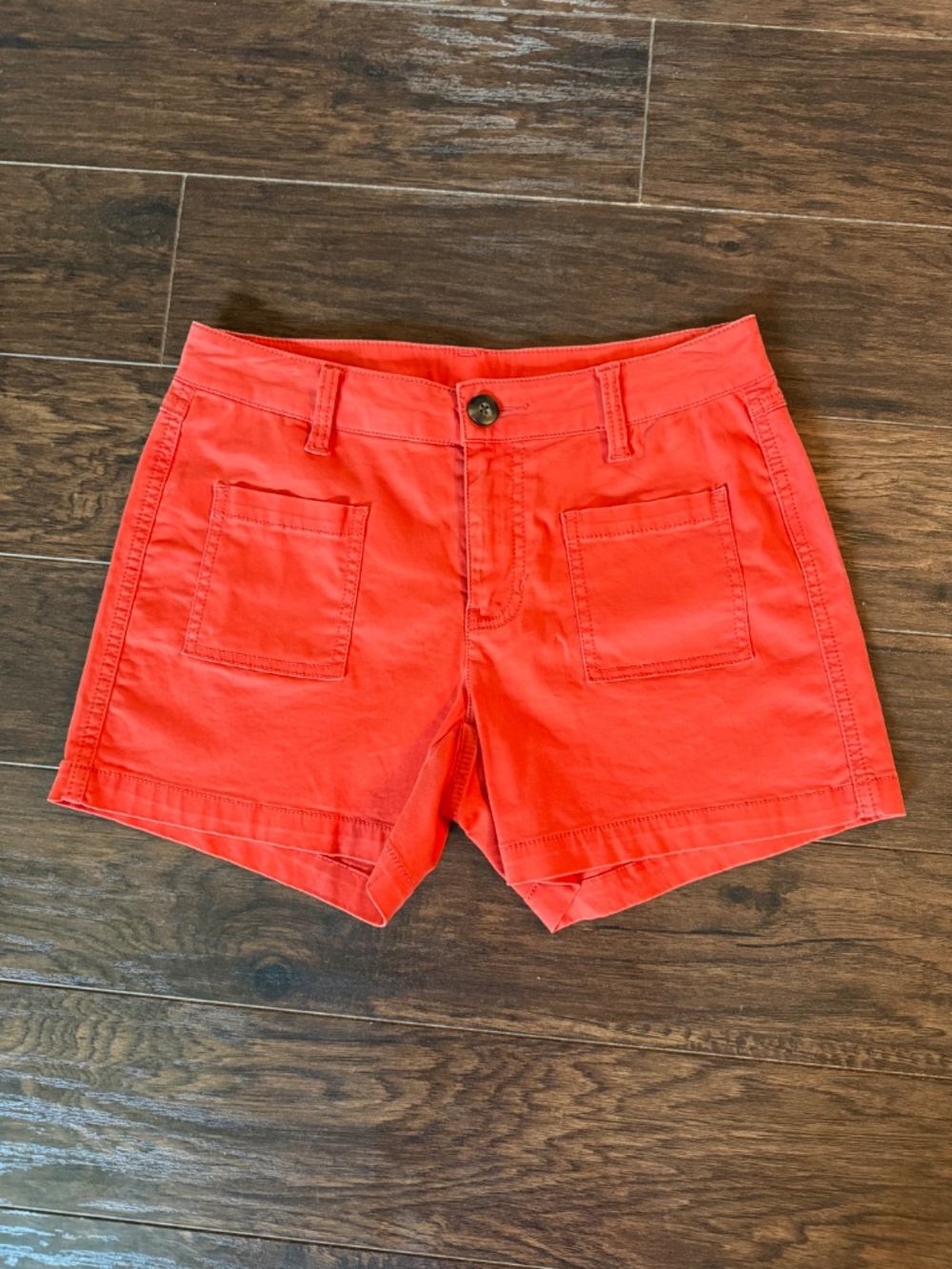 CAbi Alexa Shorts Orange Size 2 Cotton Stretch Chino Style 5247